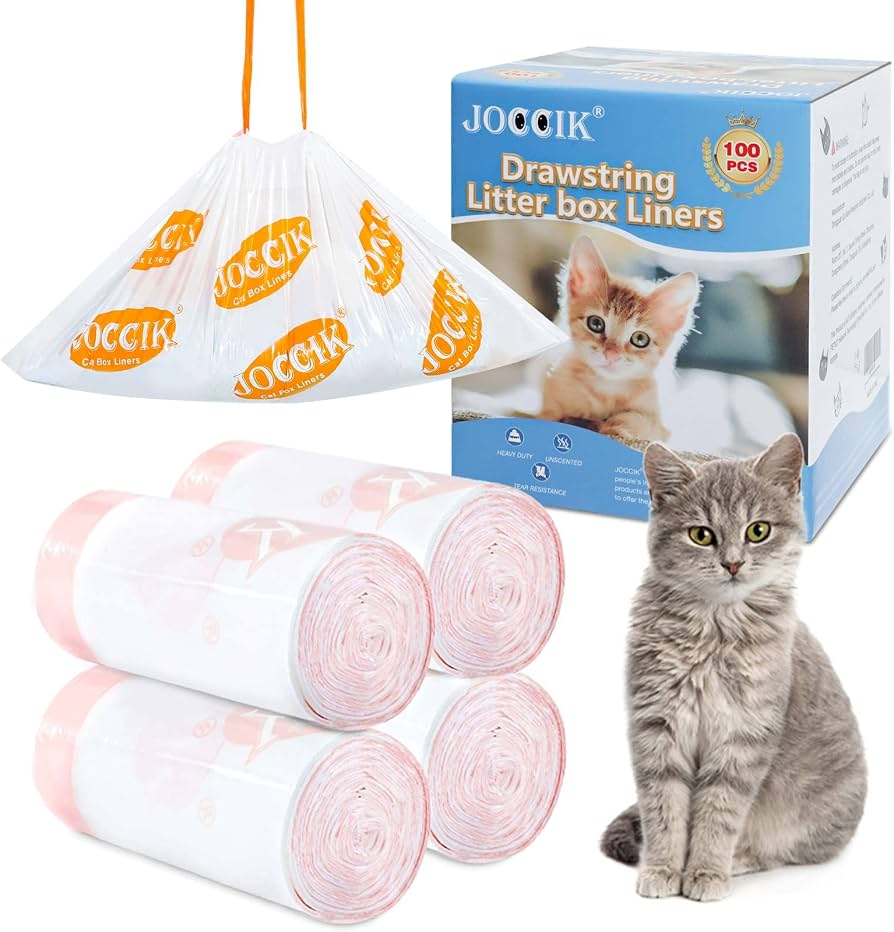 Drawstring waste liners